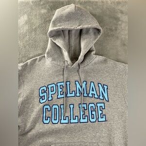 Spelman College Sweater Gray Pullover Hoodie XL Champion HBCU Atlanta Georgia